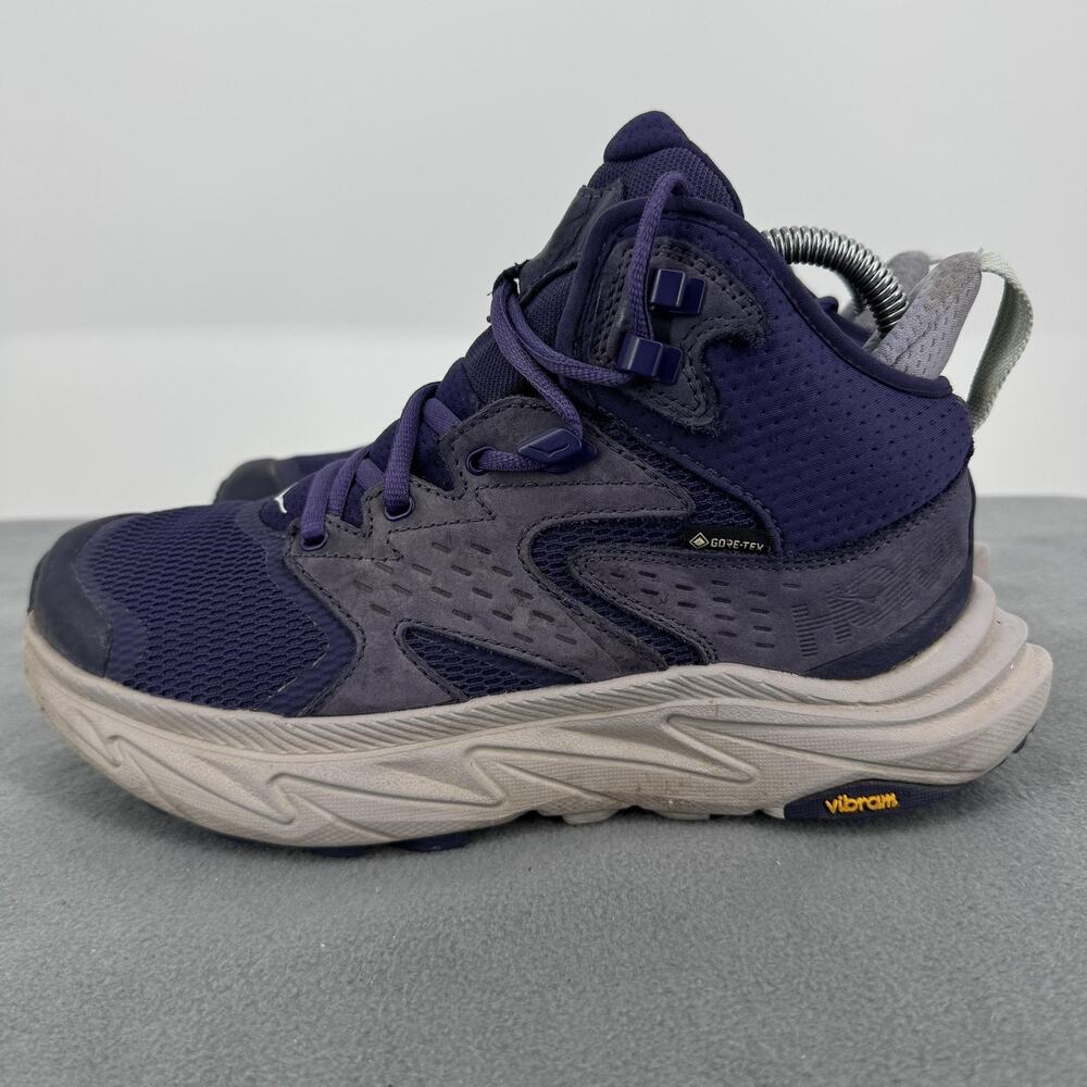Hoka One One Anacapa 2 Mid GTX Womens‎ 7 B Purple Gore Tex Hiking Boots